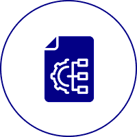 Engineering file with gear illustration