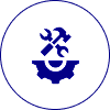 Mechanical tools emblem